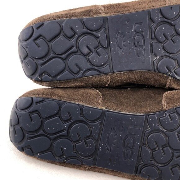 UGG Chester Brown Suede Winter Moccasin Slippers 11 - Picture 13 of 14